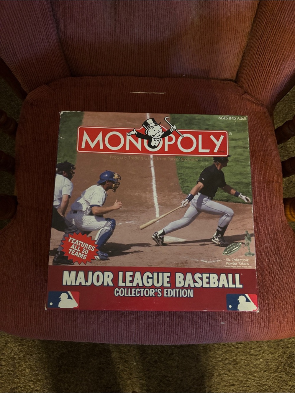 Monopoly Major League Baseball Collector's Edition Board Game - Red